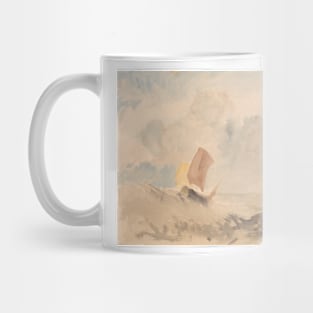 A Sea Piece - A Rough Sea with a Fishing Boat by J.M.W. Turner Mug